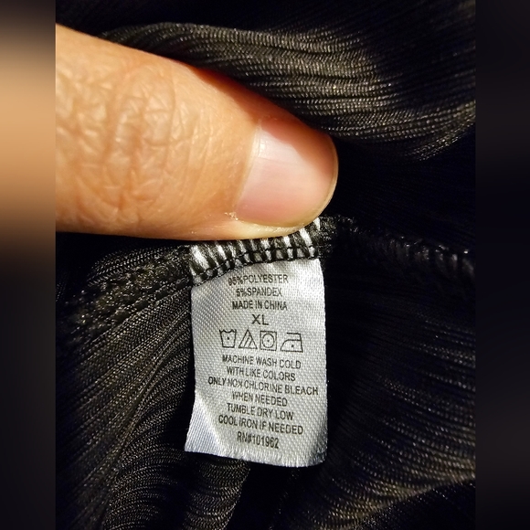 Bob Mackie Boutique Black Wide Leg Pants  Size XL  NWOT - Picture 6 of 6